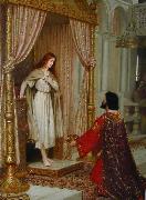 Edmund Blair Leighton The King and the Beggar maid France oil painting artist